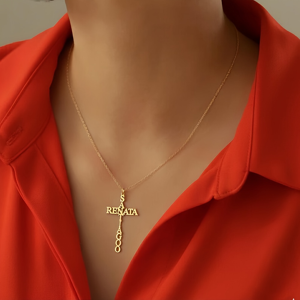 Personalized Custom Name Necklace with Initials & Name